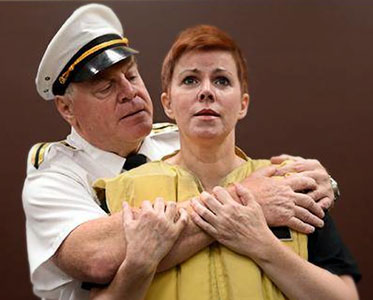 Janice Jackson and Ross Thompson rehearse their roles in Ghost Tango